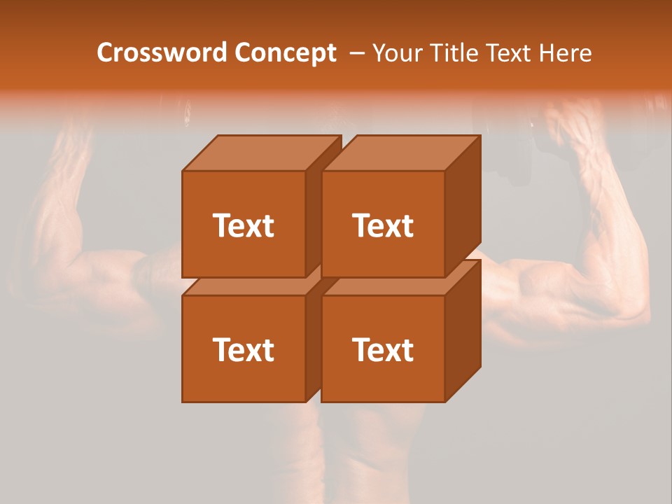 Black Background Workout Young PowerPoint Template