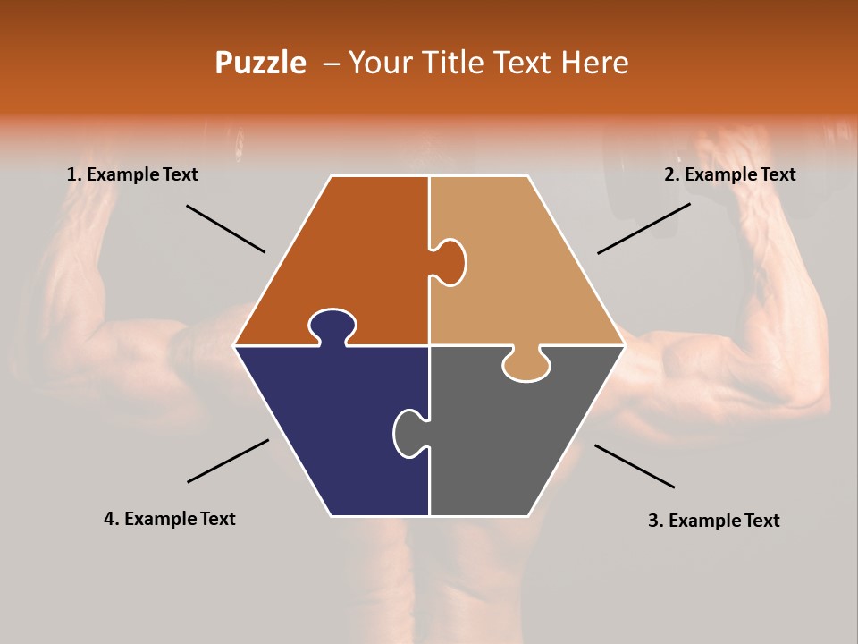 Black Background Workout Young PowerPoint Template