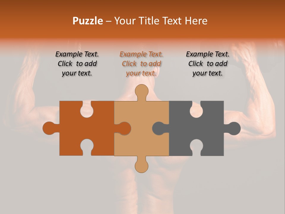 Black Background Workout Young PowerPoint Template