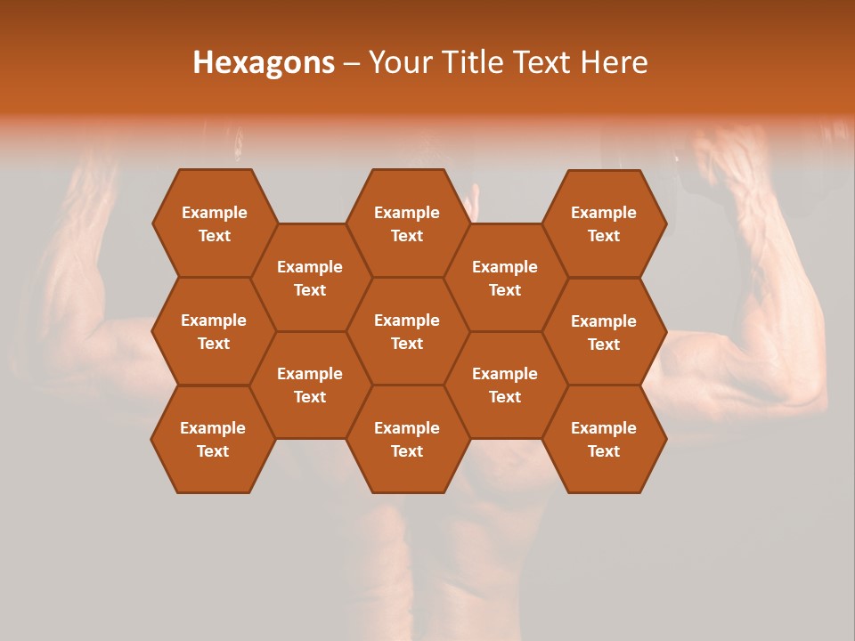 Black Background Workout Young PowerPoint Template