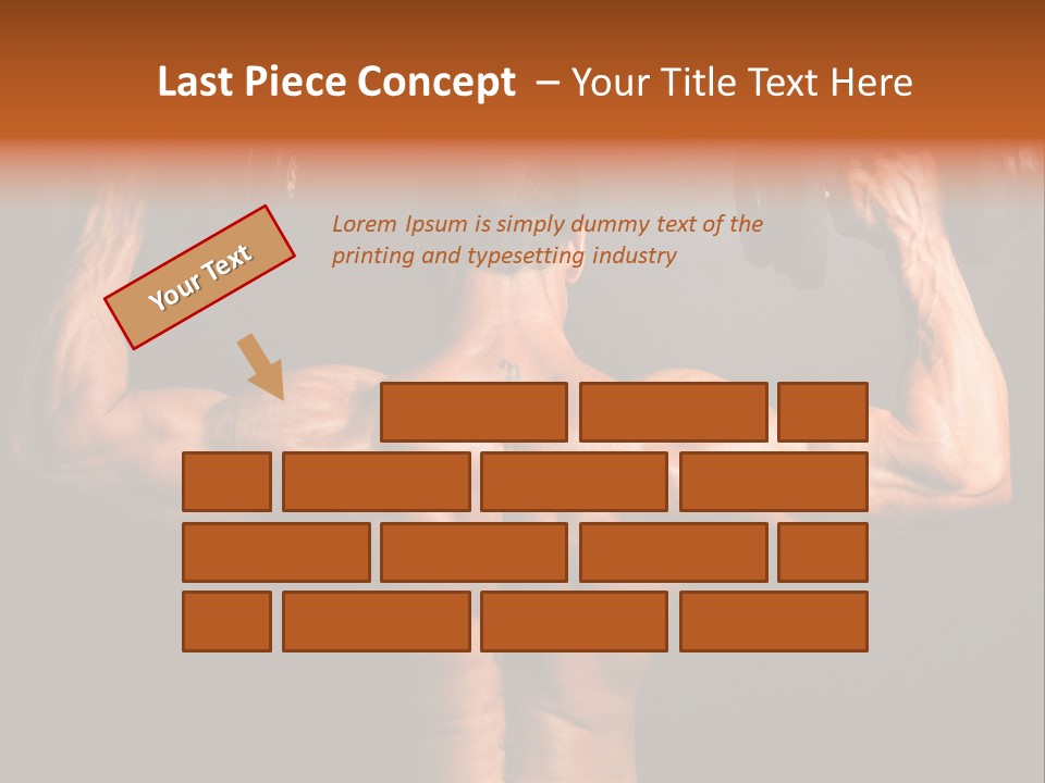 Black Background Workout Young PowerPoint Template