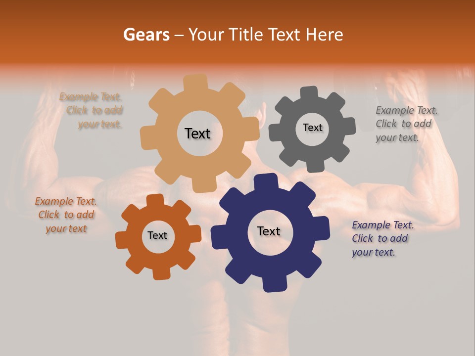 Black Background Workout Young PowerPoint Template