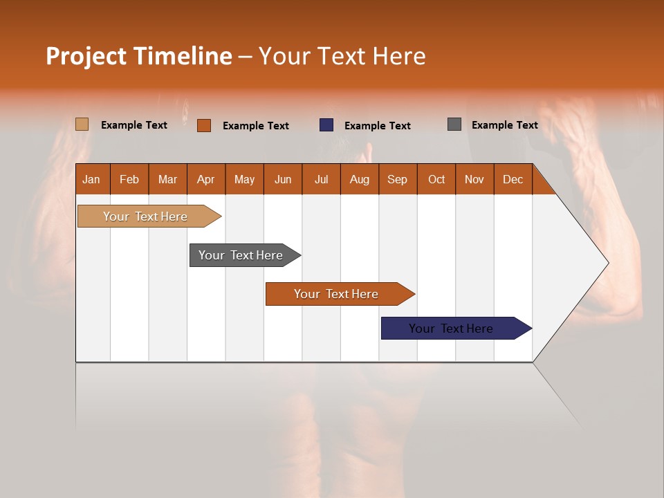 Black Background Workout Young PowerPoint Template