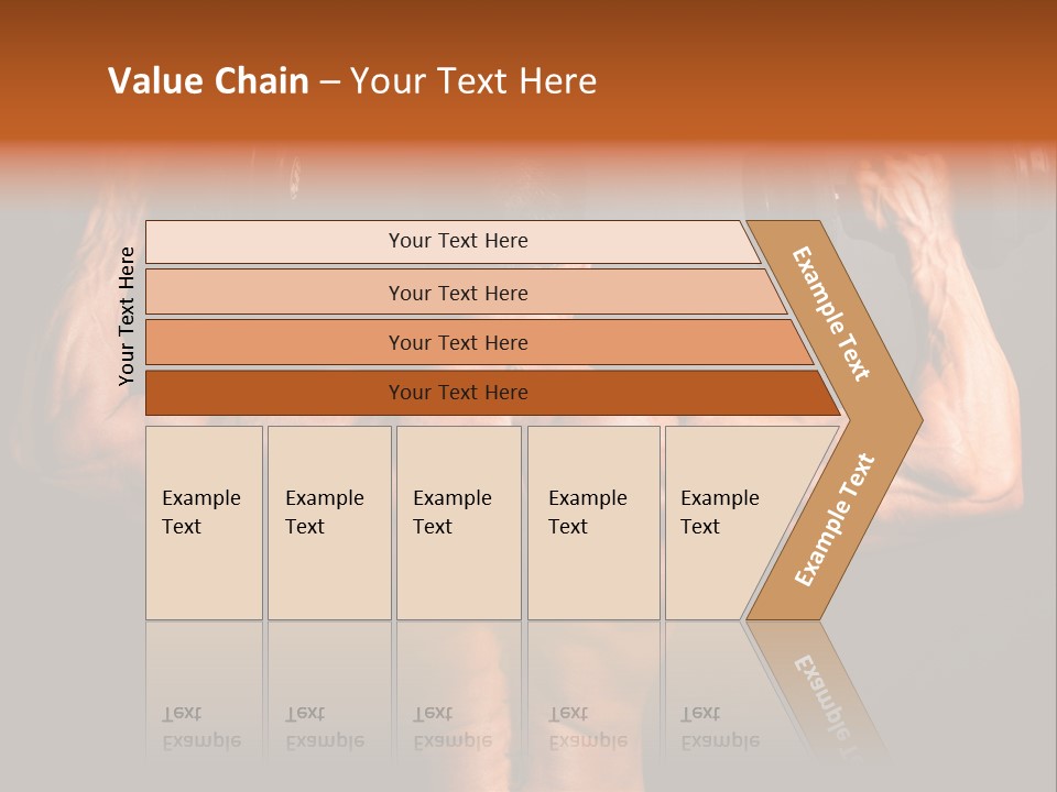 Black Background Workout Young PowerPoint Template