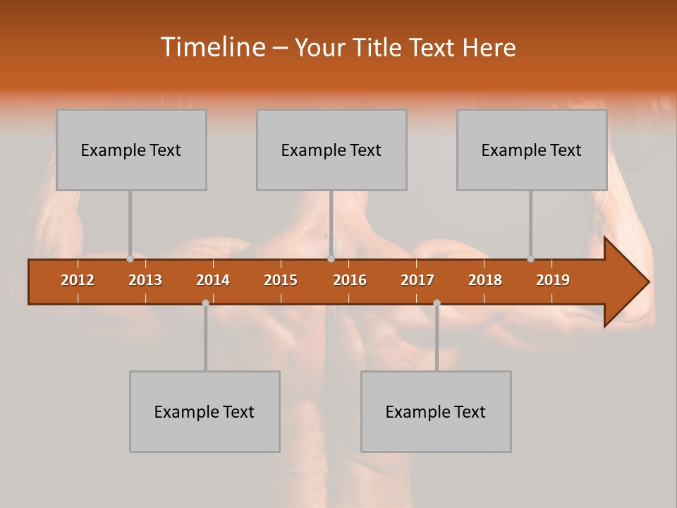 Black Background Workout Young PowerPoint Template