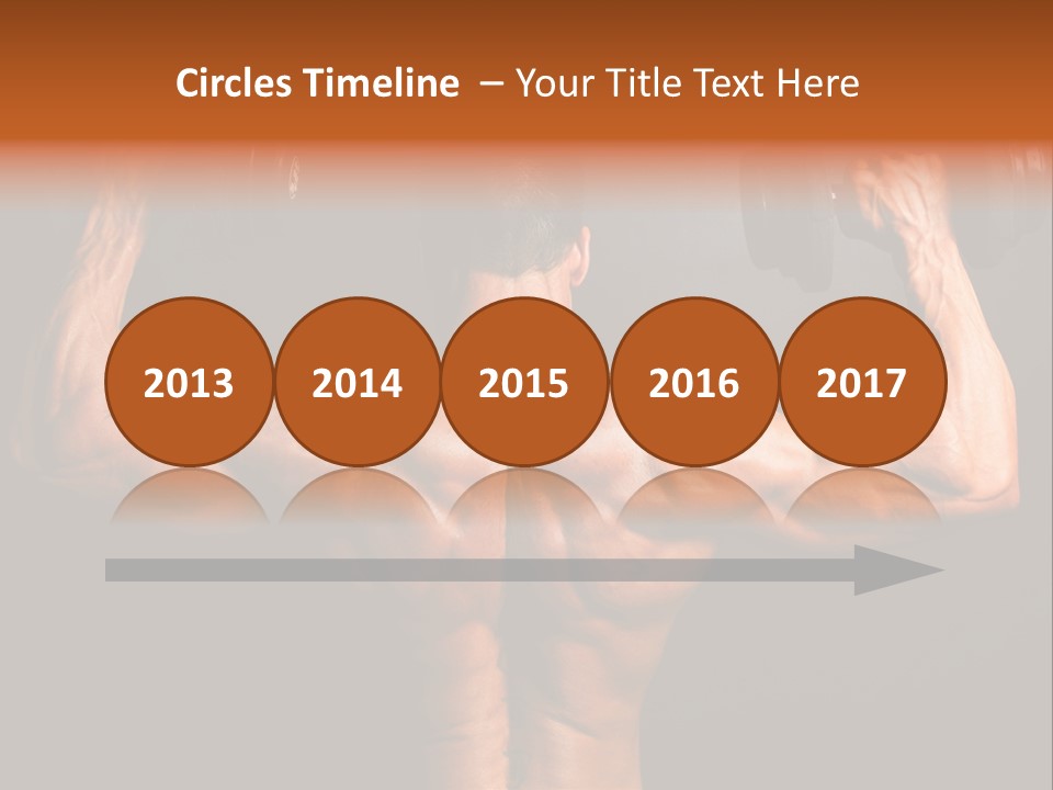 Black Background Workout Young PowerPoint Template