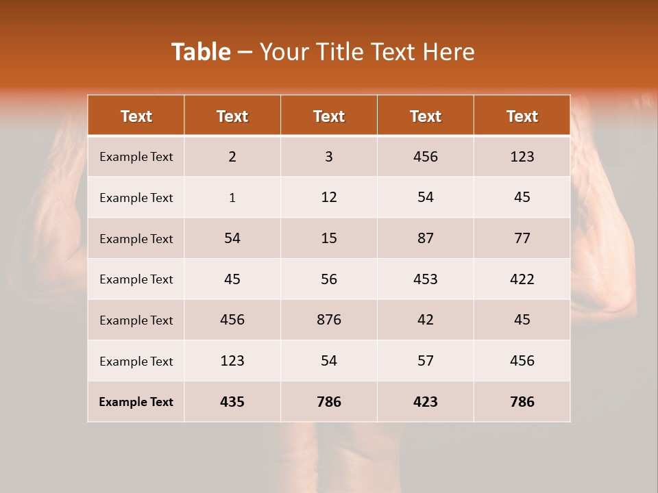 Black Background Workout Young PowerPoint Template