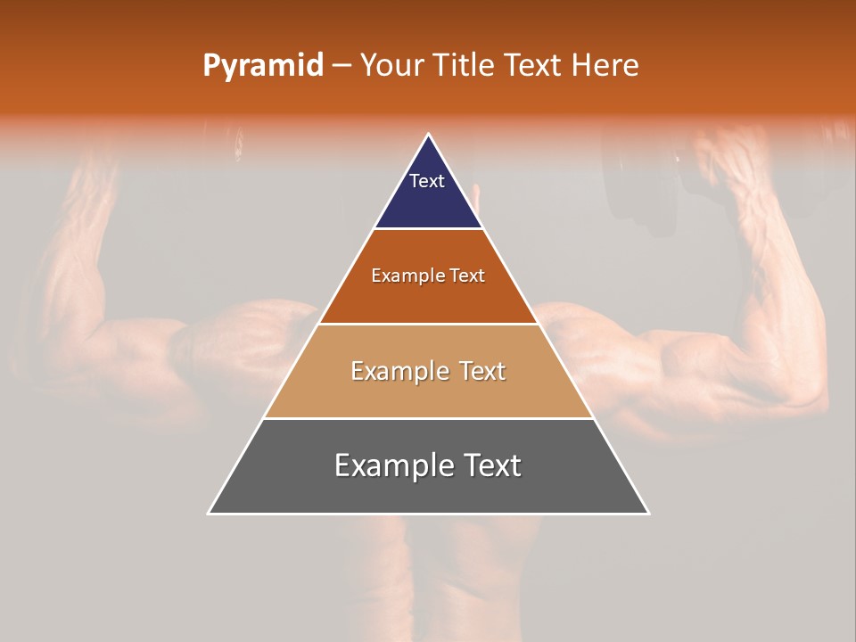 Black Background Workout Young PowerPoint Template