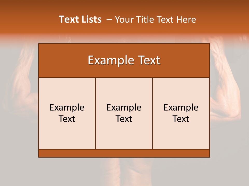 Black Background Workout Young PowerPoint Template