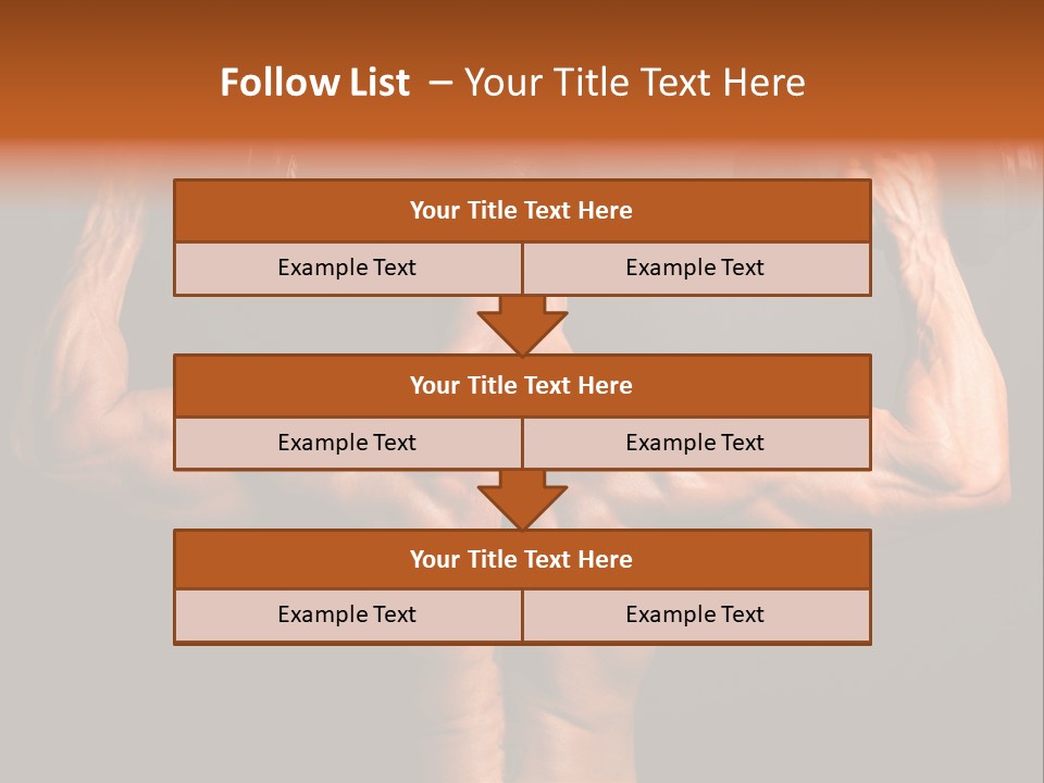 Black Background Workout Young PowerPoint Template