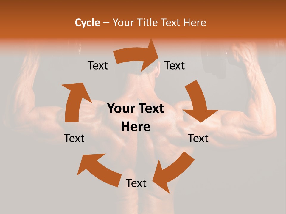 Black Background Workout Young PowerPoint Template