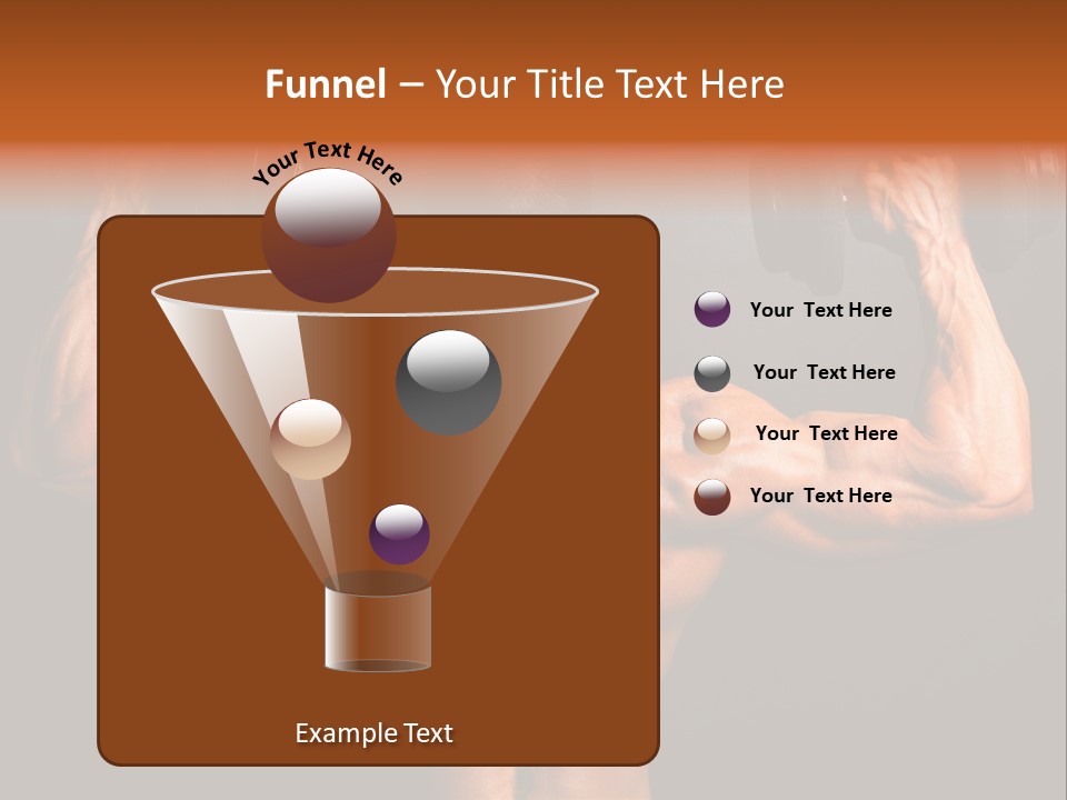 Black Background Workout Young PowerPoint Template