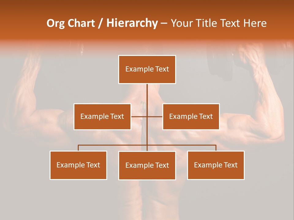 Black Background Workout Young PowerPoint Template