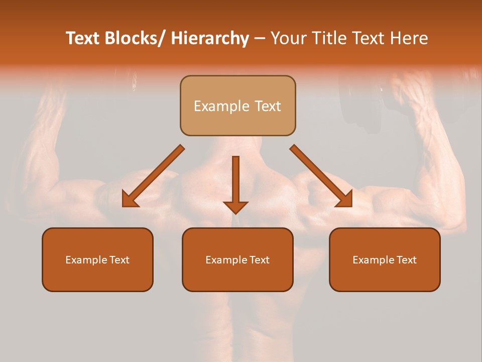 Black Background Workout Young PowerPoint Template