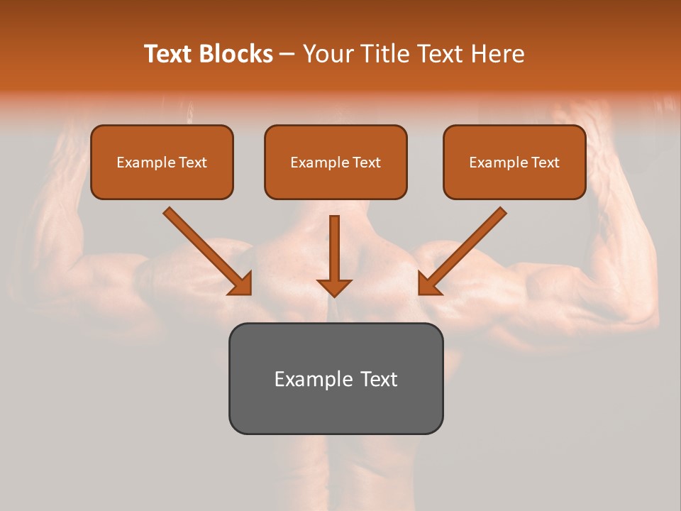 Black Background Workout Young PowerPoint Template