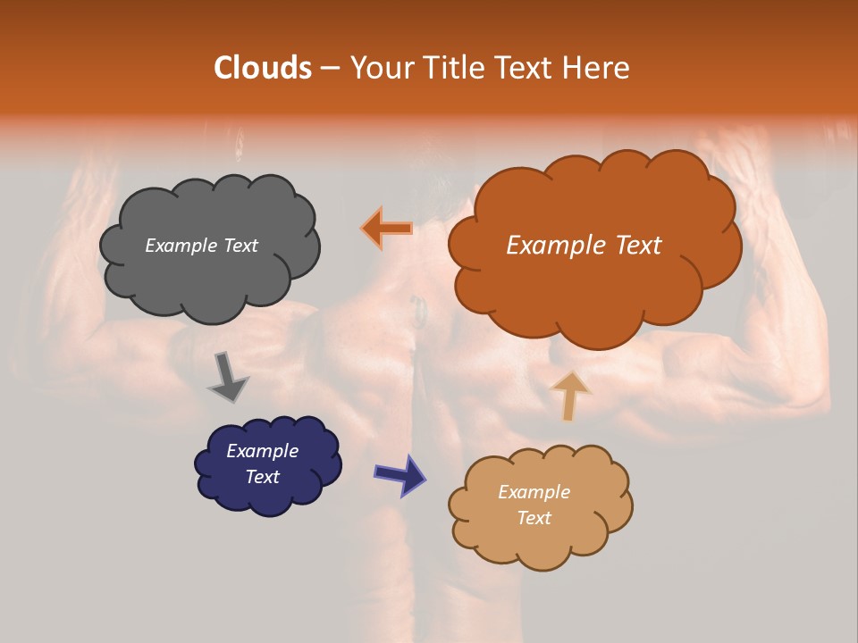 Black Background Workout Young PowerPoint Template