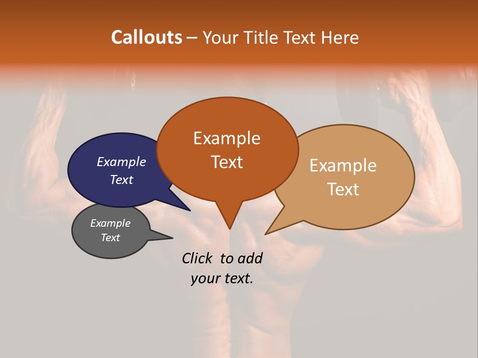 Black Background Workout Young PowerPoint Template