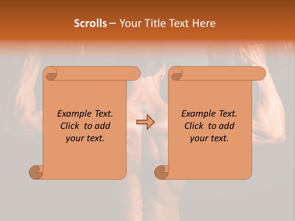 Black Background Workout Young PowerPoint Template