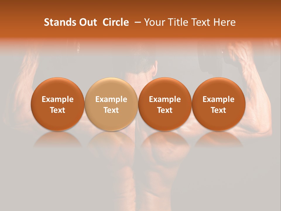 Black Background Workout Young PowerPoint Template