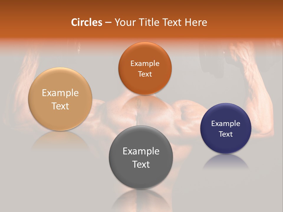 Black Background Workout Young PowerPoint Template
