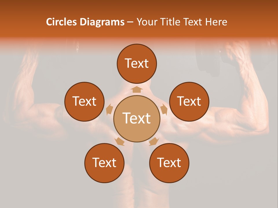 Black Background Workout Young PowerPoint Template