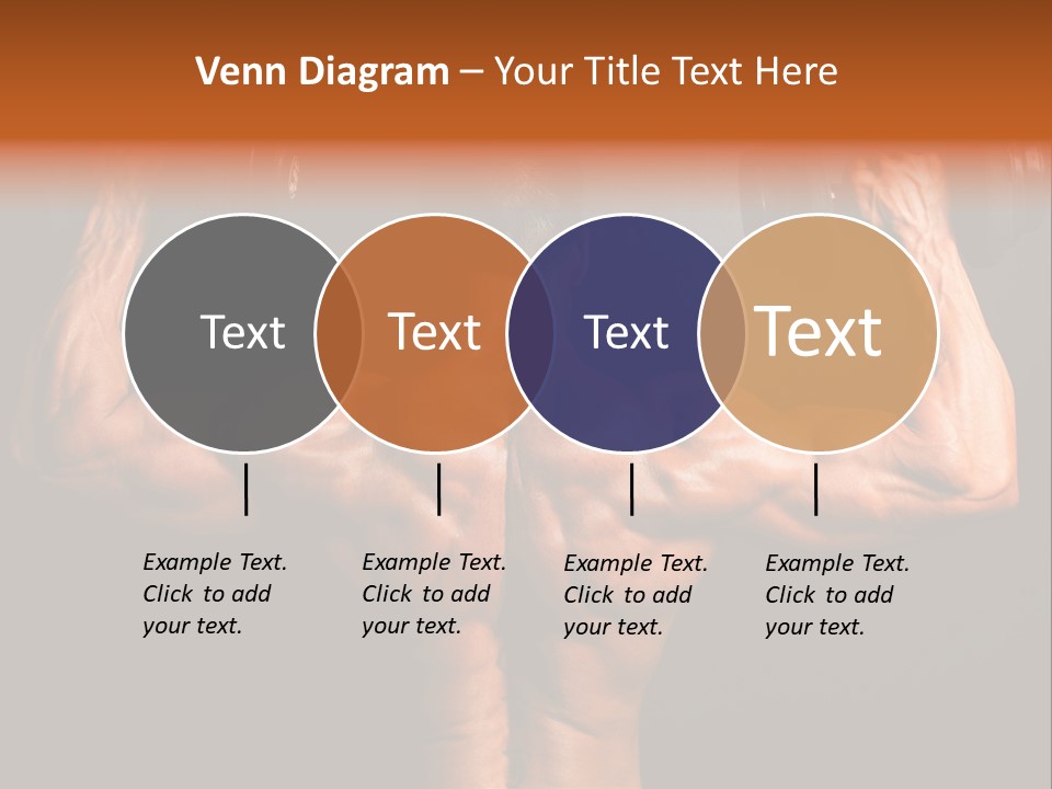 Black Background Workout Young PowerPoint Template