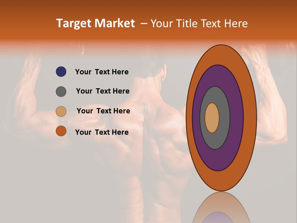 Black Background Workout Young PowerPoint Template