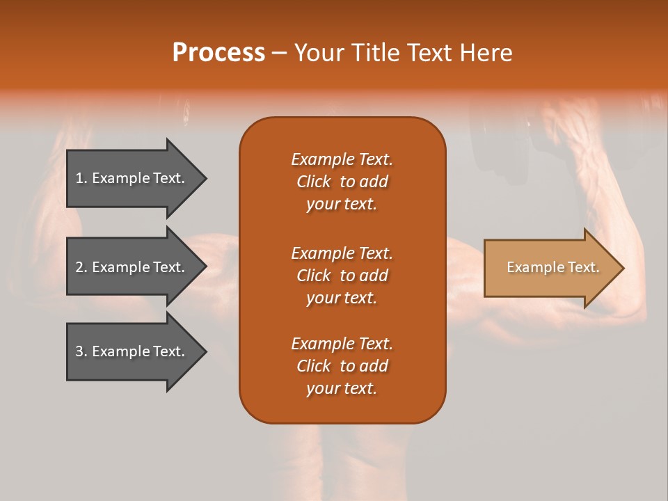 Black Background Workout Young PowerPoint Template