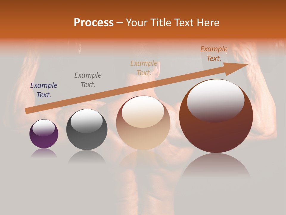 Black Background Workout Young PowerPoint Template