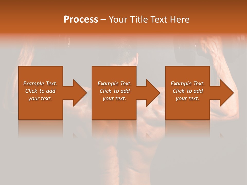 Black Background Workout Young PowerPoint Template