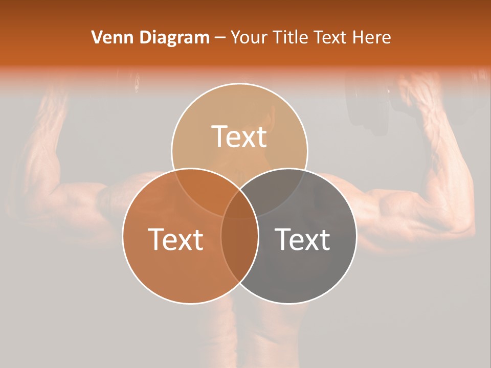 Black Background Workout Young PowerPoint Template