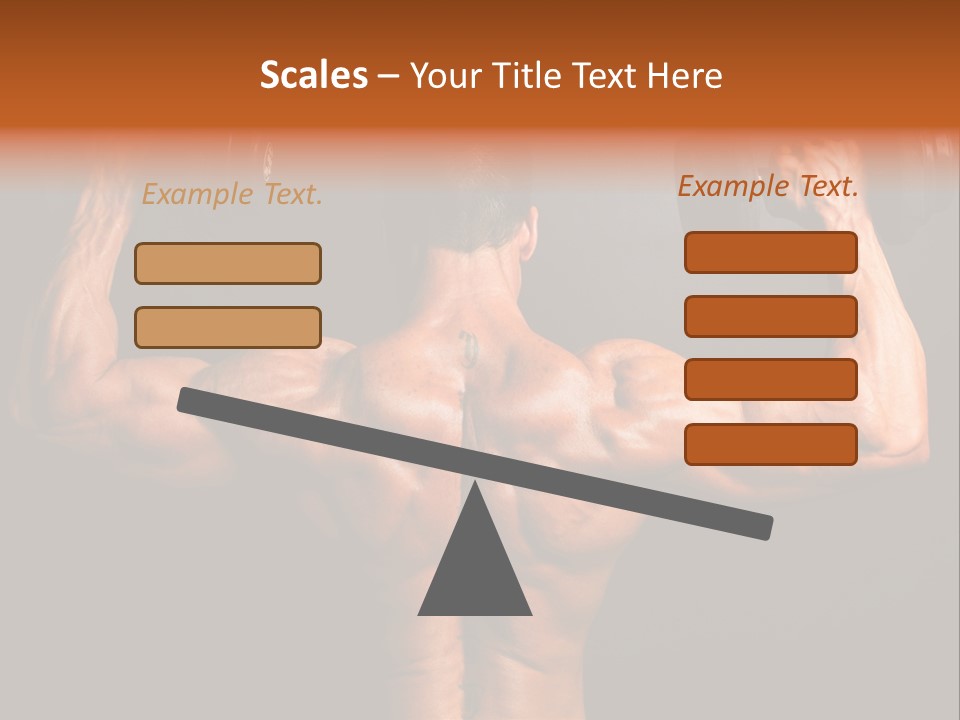 Black Background Workout Young PowerPoint Template