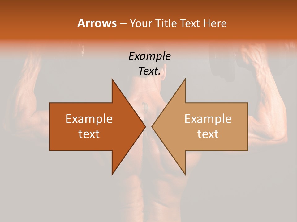 Black Background Workout Young PowerPoint Template
