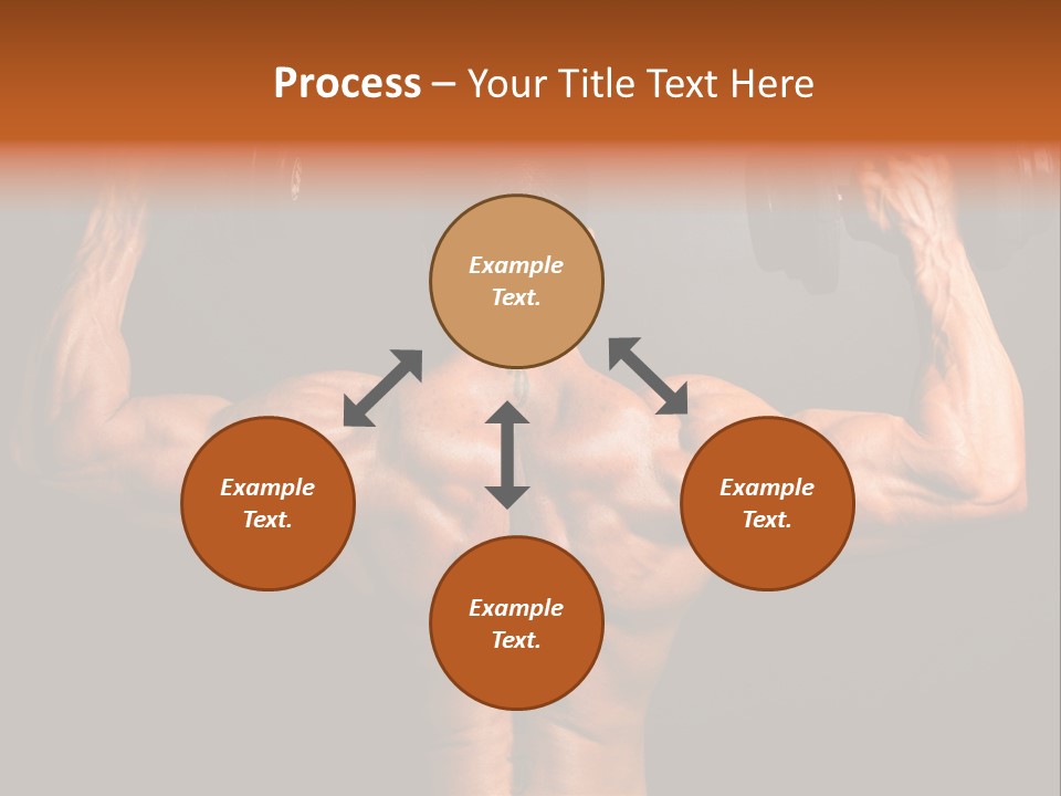 Black Background Workout Young PowerPoint Template