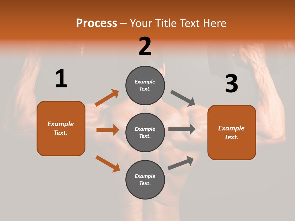 Black Background Workout Young PowerPoint Template