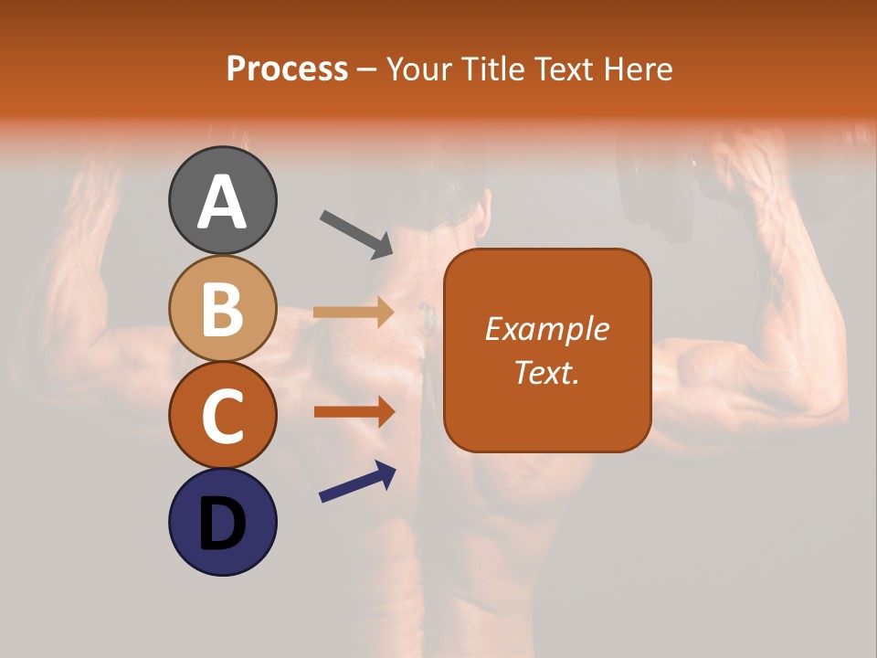 Black Background Workout Young PowerPoint Template