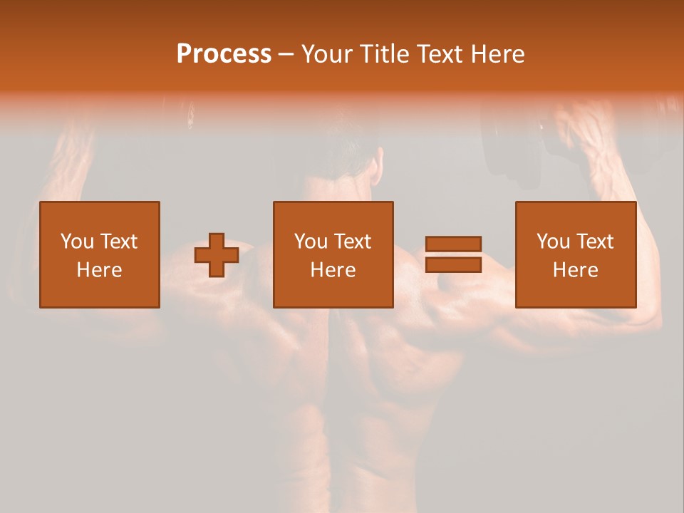 Black Background Workout Young PowerPoint Template