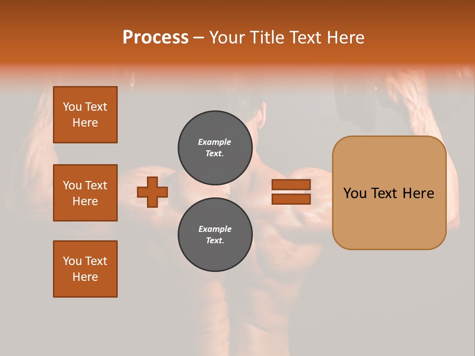 Black Background Workout Young PowerPoint Template