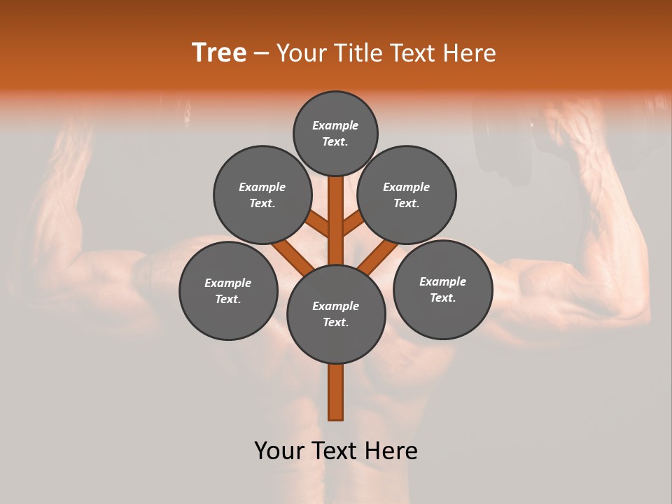 Black Background Workout Young PowerPoint Template