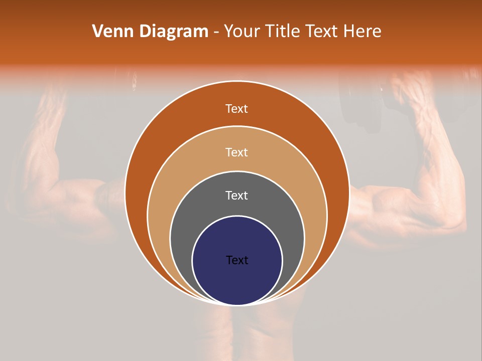 Black Background Workout Young PowerPoint Template