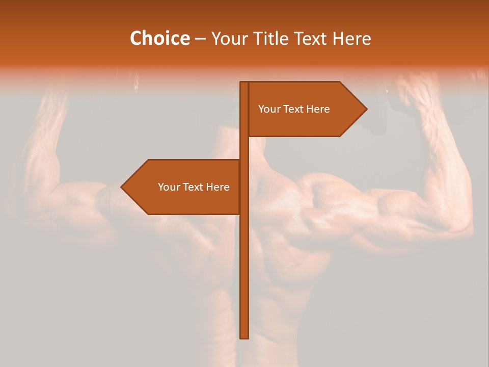 Black Background Workout Young PowerPoint Template
