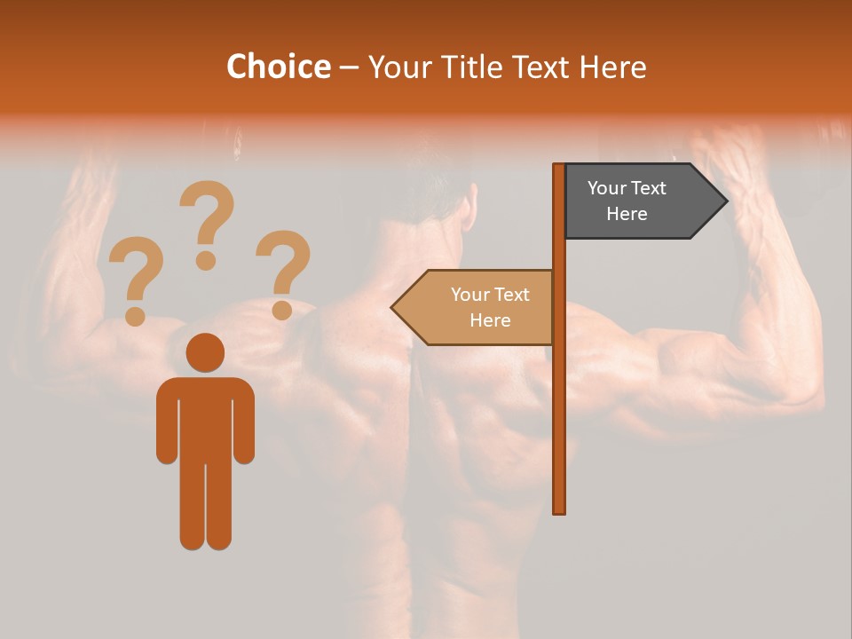 Black Background Workout Young PowerPoint Template
