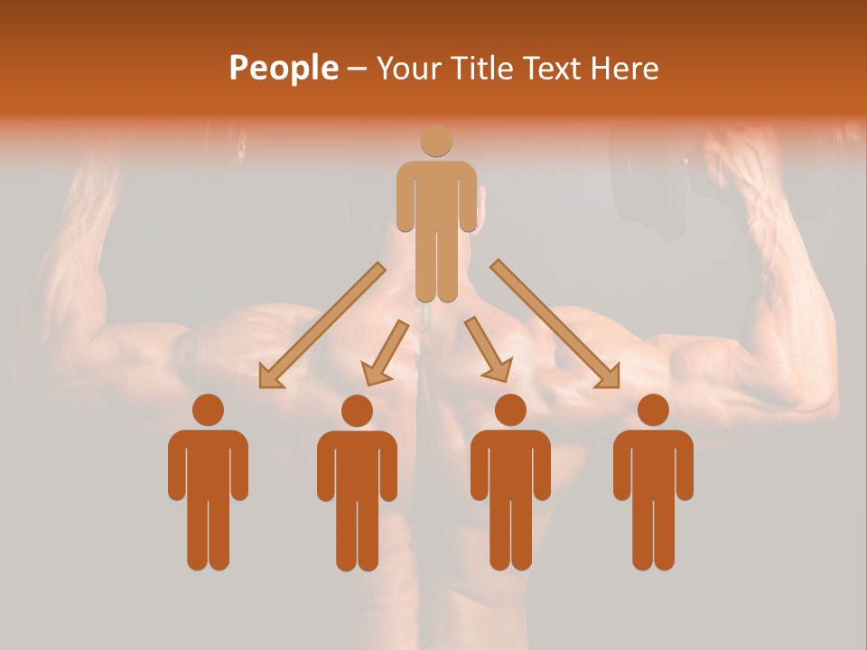 Black Background Workout Young PowerPoint Template