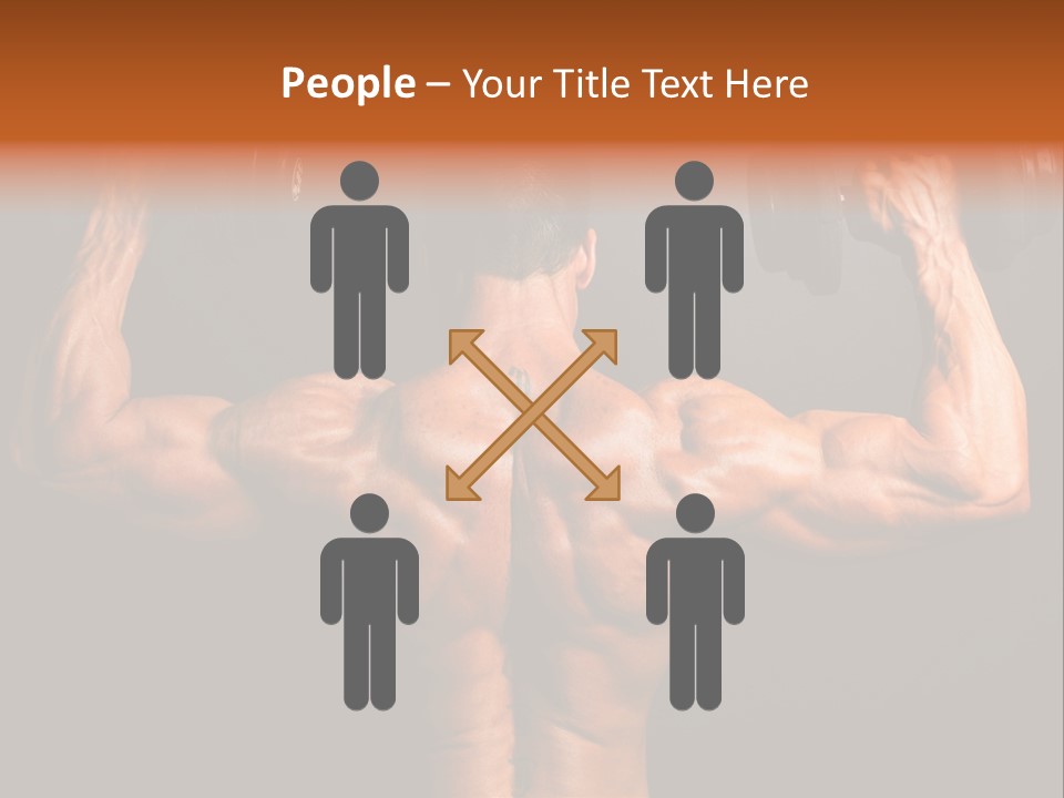 Black Background Workout Young PowerPoint Template