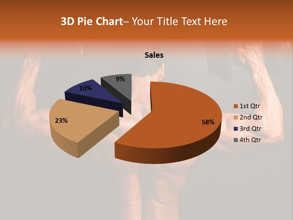 Black Background Workout Young PowerPoint Template