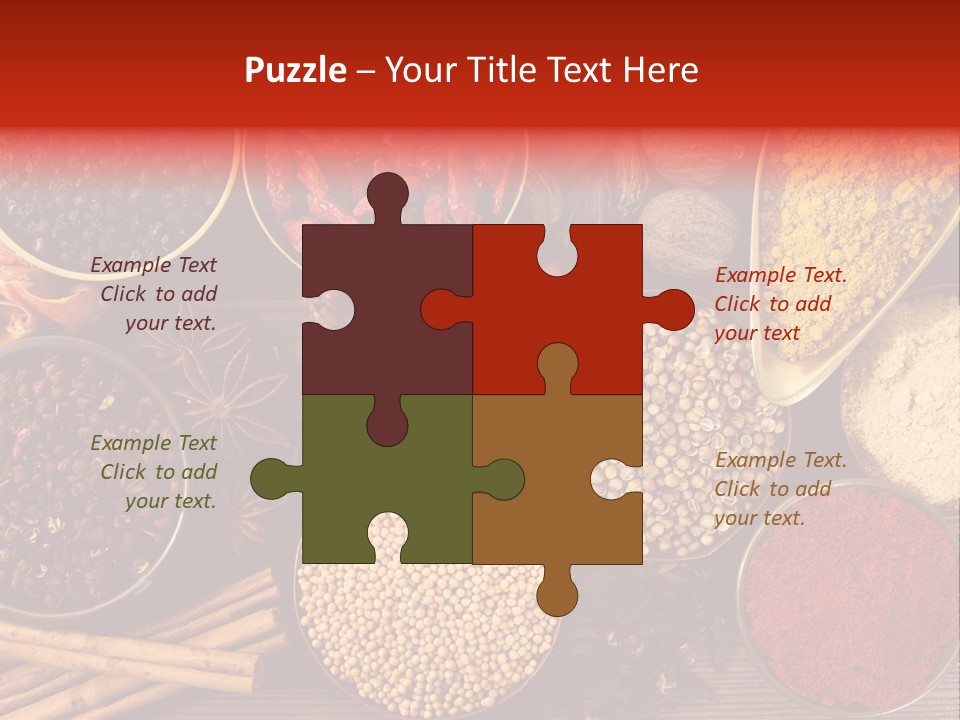 Nutmeg Spice Variety PowerPoint Template