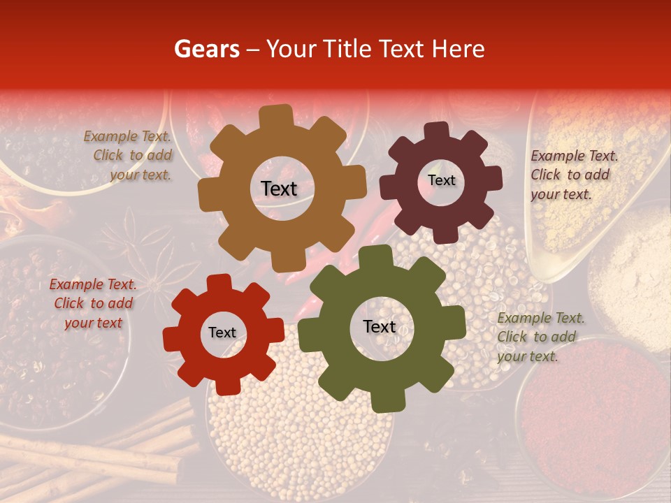 Nutmeg Spice Variety PowerPoint Template