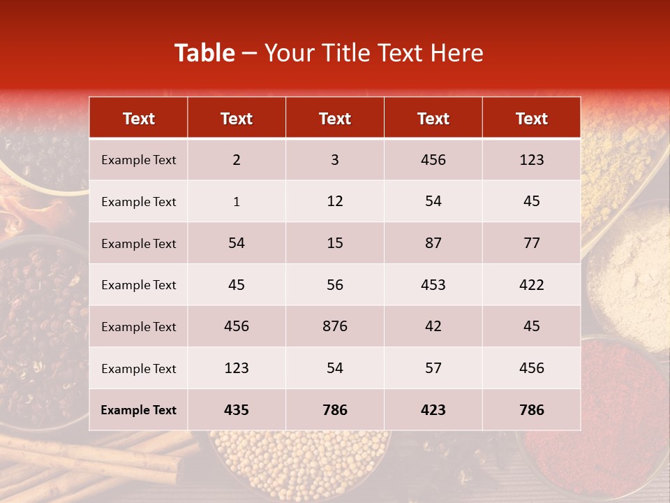 Nutmeg Spice Variety PowerPoint Template