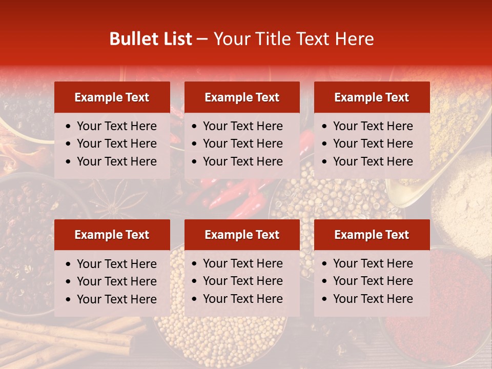 Nutmeg Spice Variety PowerPoint Template