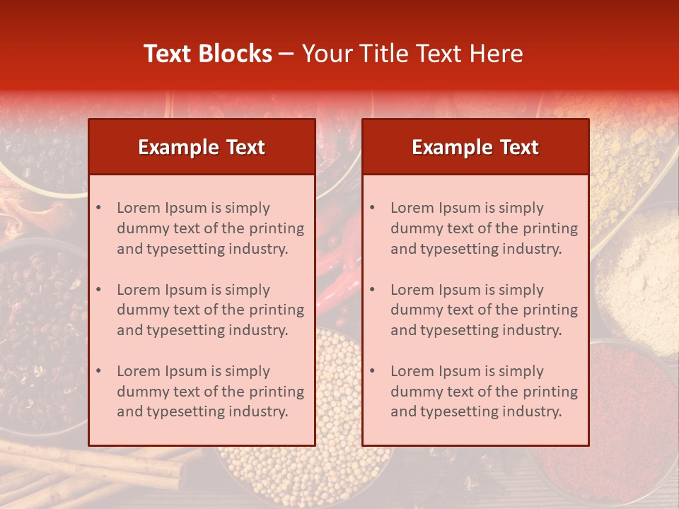Nutmeg Spice Variety PowerPoint Template